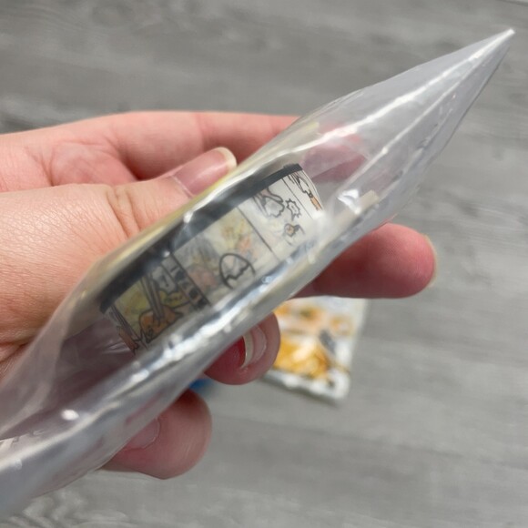 Gutetama the Lazy Egg Japanese Stickers Washi Tape and Keychain 4pc Lot NEW - Picture 6 of 12